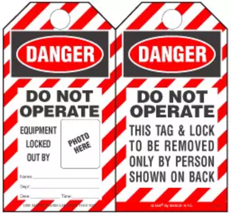 Self-Laminated Safety Tags Offer Compliance Convenience