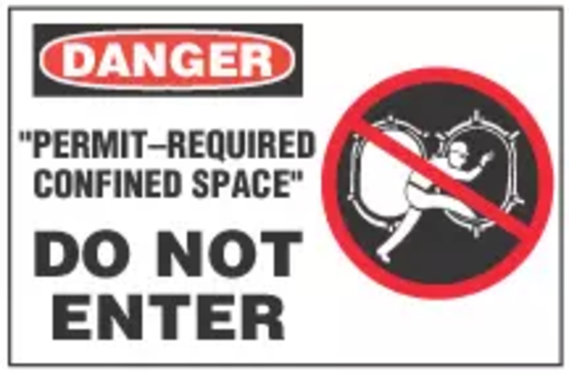 Confined Space Signs and Tags