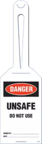 Loop Tag - Danger, Unsafe, Do Not Use (10/Pack)