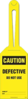Loop Tag - Caution, Defective, Do Not Use (10/Pack)