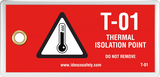 Thermal Isolation Point Tag (10/Pack)