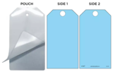 Blue (Blank) Self-Laminating Safety Tag Kit