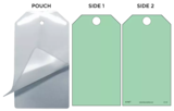 Green (Blank) Self-Laminating Safety Tag Kit