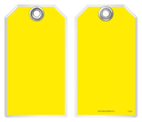 Safety Tag - Blank Yellow