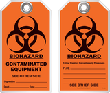 Safety Tag - Biohazard, Contaminated Equipment