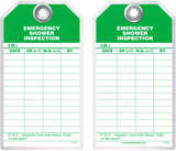 Inspection Safety Tag - Emergency Shower Inspection