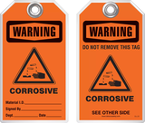 Safety Tag - Warning, Corrosive