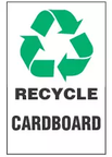 Recycle Sign, Cardboard (With Symbol) 