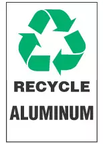 Recycle Sign, Aluminum (With Symbol) 