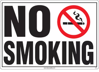No Smoking Sign (With Symbol)