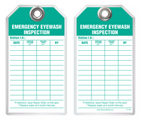 Inspection Safety Tag - Emergency Eyewash Inspection