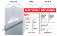 Right-To-Know (Hazards Checklist) Safety Tag Kit