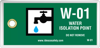 Water Isolation Point Tag (10/Pack)