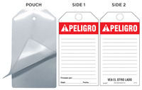 Peligro (Ansi, Spanish) Self-Laminating Safety Tag Kit