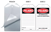 Peligro (Spanish) Self-Laminating Safety Tag Kit