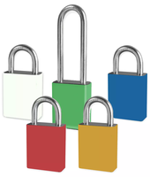 Aluminum Padlocks With Color Coded Padlock Sleeves