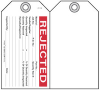 Rejected Self-Laminating Peel and Stick Safety Tag 