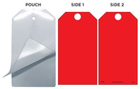 Red (Blank) Self-Laminating Safety Tag Kit