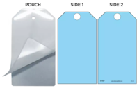 Blue (Blank) Self-Laminating Safety Tag Kit
