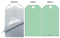 Green (Blank) Self-Laminating Safety Tag Kit