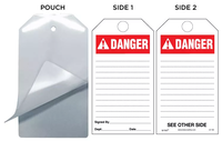 Danger (Ansi) Self-Laminating Safety Tag Kit