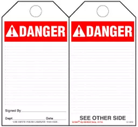 Danger (Ansi)  Paper Tag 