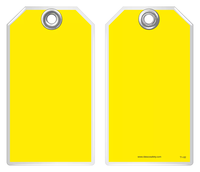 Safety Tag - Blank Yellow