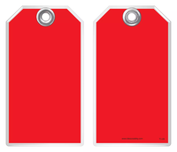 Safety Tag - Blank Red