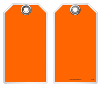 Safety Tag - Blank Orange