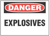 Danger Sign, Explosives 