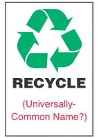 Recycle Sign, ___________ (With Symbol) 