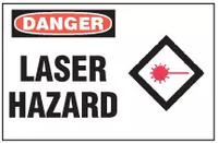 Danger Sign, Laser Hazard (With Symbol) 