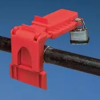 High Density Plastic Ball Valve Lockout, 3/8" - 1-1/4"