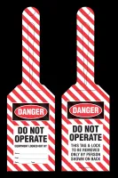 Loop Tag - Danger, Do Not Operate, Equipment Locked Out By (10/Pack)