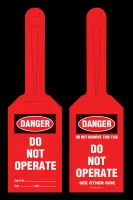 Loop Tag - Danger, Do Not Operate (Red) (10/Pack)