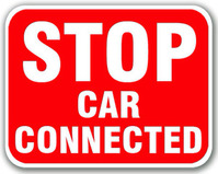 Stop Car Connected Sign
