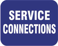 Service Connections Blue Sign