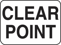 Clear Point Sign