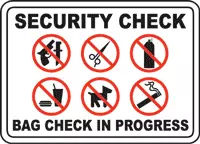 Security Check Bag Check In Progress