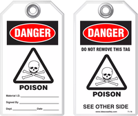 Safety Tag - Danger, Poison
