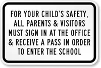 School Security Signs